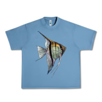 Pebble Blue Angelfish Urban Heavy Tee - LillyAllenDesigns
