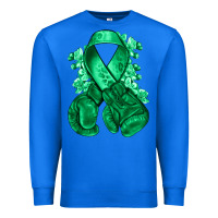 True Royal Emerald green ribbon Liver Cancer boxing gloves Premium Sweatshirt - NancyCooperArtShop