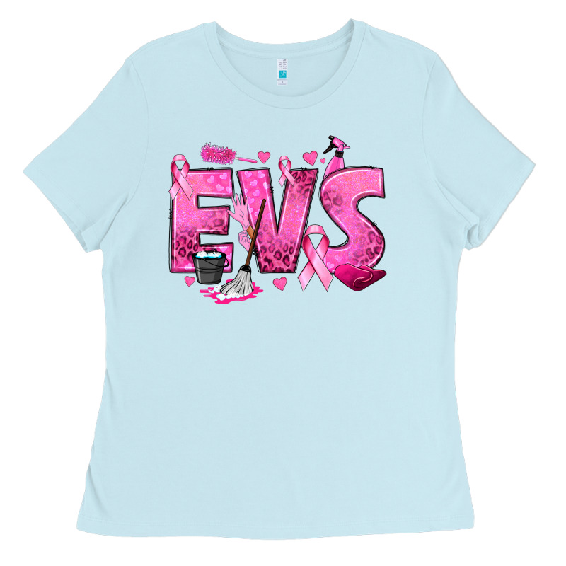 Environmental Services Breast Cancer Ladies Tee by texasbilliewilder | Teevron