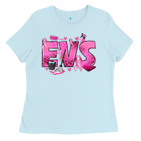 Baby Blue Environmental Services Breast Cancer Ladies Tee - texasbilliewilder