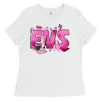 White Environmental Services Breast Cancer Ladies Tee - texasbilliewilder