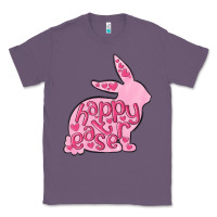 Lavender happy easter rabbit Classic Tee - MaliasSmallBusiness