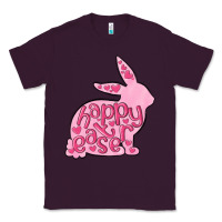 Plum happy easter rabbit Classic Tee - MaliasSmallBusiness