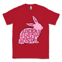 Red happy easter rabbit Classic Tee - MaliasSmallBusiness