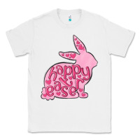 White happy easter rabbit Classic Tee - MaliasSmallBusiness