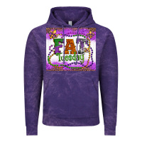 Cloud Purple fat tuesday fleur de lis and mardi gras beads Vintage Hoodie - Artiststas
