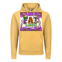 Vintage Mustard fat tuesday fleur de lis and mardi gras beads Vintage Hoodie - Artiststas