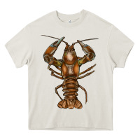 Cream crawfish Heavy Core Tee - FaDigitalArtStudio