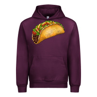 Mauve Wine Taco Urban Hoodie - FaDigitalArtStudio