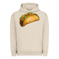 Pigment French Oak Taco Urban Hoodie - FaDigitalArtStudio