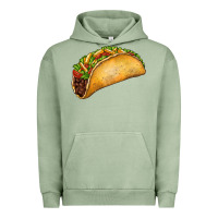 Pigment Oil Green Taco Urban Hoodie - FaDigitalArtStudio