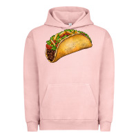 Pigment Salmon Taco Urban Hoodie - FaDigitalArtStudio