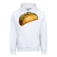 White Taco Urban Hoodie - FaDigitalArtStudio