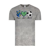Cloud Rock peace love soccer Vintage Tee - BarkalooDesign