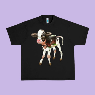 Holstein Calf Urban Heavy Tee Designed By Lillyallendesigns