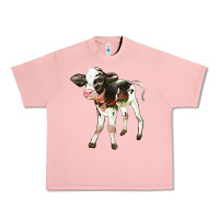 Salmon Holstein Calf Urban Heavy Tee - LillyAllenDesigns