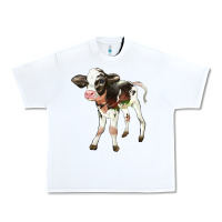 White Holstein Calf Urban Heavy Tee - LillyAllenDesigns