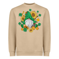 Mushroom st patrick's day shamrock sunflowers gnome Heavyweight Sweatshirt - MaliasSmallBusiness