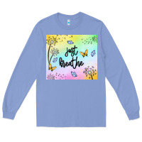Colony Blue just breathe Long Sleeve Tee - MaliasSmallBusiness
