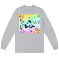 Moon Dust just breathe Long Sleeve Tee - MaliasSmallBusiness