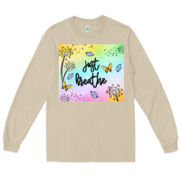 Mushroom just breathe Long Sleeve Tee - MaliasSmallBusiness