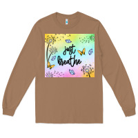 Toasted Coconut just breathe Long Sleeve Tee - MaliasSmallBusiness