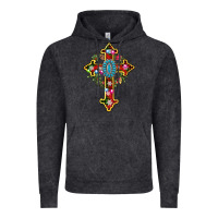 Vintage Black christmas cross Vintage Hoodie - AdoDesignShop