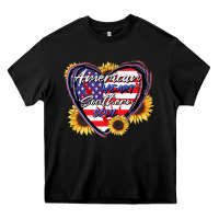 Black American heart southern soul Heavy Core Tee - CowGirlArtShop
