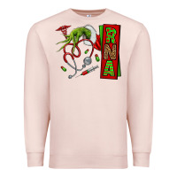 Pale Pink Christmas Character Premium Sweatshirt - NancyCooperArtShop