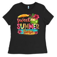 Black sweet summer time Ladies Tee - Zillion Design Studio