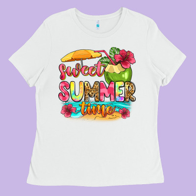 Sweet Summer Time Ladies Tee Designed By Zillion Design Studio