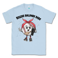 Dusty Blue boujee ballpark babe Classic Tee - MaliasSmallBusiness