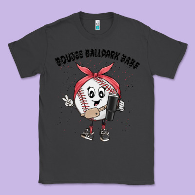 Boujee Ballpark Babe Classic Tee Designed By Maliassmallbusiness