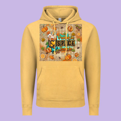 Pumpkin Spice Junkie Vintage Hoodie Designed By Ranaportraitstore