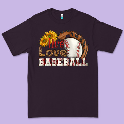 Live Love Baseball Premium Tee Designed By Hra Design Shop