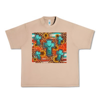 Burro turquoise cross pattern Urban Heavy Tee - Jasminsmagicworld