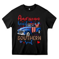 Black American heart southern soul truck Heavy Core Tee - Neo Western
