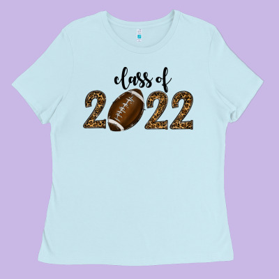 Closs Of 2022 American Football Ladies Tee Designed By Ranaportraitstore