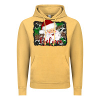 Vintage Mustard believe santa Vintage Hoodie - AdoDesignShop