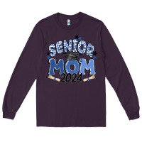 Plum senior mom 2024 Long Sleeve Tee - MaliasSmallBusiness