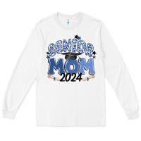 White senior mom 2024 Long Sleeve Tee - MaliasSmallBusiness