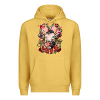 Antique Gold Cow Valentine's Day love Premium Hoodie - HowdyJamesFarm