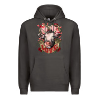Smoke Cow Valentine's Day love Premium Hoodie - HowdyJamesFarm