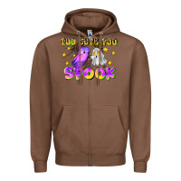Chestnut too cute too spook Zipper Hoodie - LillyAllenDesigns