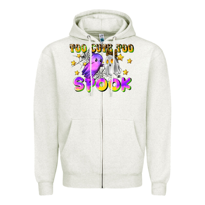 Too Cute Too Spook Zipper Hoodie by LillyAllenDesigns | Teevron