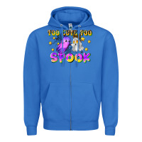 True Royal too cute too spook Zipper Hoodie - LillyAllenDesigns
