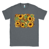 Charcoal Heather cactus leopard sunflower glitter background Classic Tee - AdoDesignShop