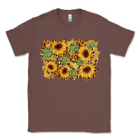 Chestnut cactus leopard sunflower glitter background Classic Tee - AdoDesignShop