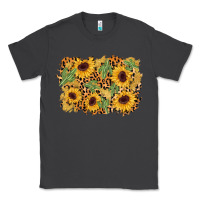 Smoke cactus leopard sunflower glitter background Classic Tee - AdoDesignShop