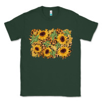 Sports Green cactus leopard sunflower glitter background Classic Tee - AdoDesignShop